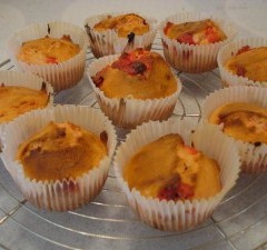 How to Bake Kimberly’s Red M&M Muffins