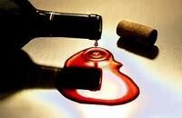 spilled wine