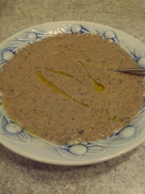 Creamy Mushroom Soup with Truffle Oil - http://CookingWithKimberly.com