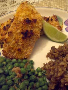 Coconut Crusted Baked Salmon - CookingWithKimberly.com