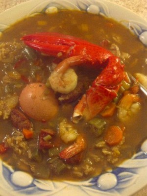 Kimberly's Seafood Gumbo Bowl 2012