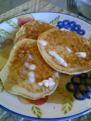 Apricot Pancakes - CookingWithKimberly.com