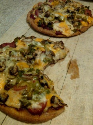 Classic Pita Pizzas - CookingWithKimberly.com