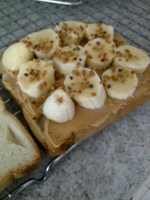 Grilled Honey Peanut Butter Banana Sandwich - CookingWithKimberly.com