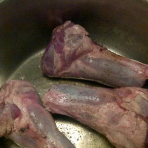 Searing Lamb Shanks - CookingWithKimberly.com