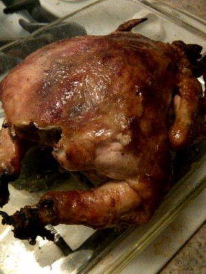 Spritzer Pop Can Whole Chicken on the BBQ - CookingWithKimberly.com