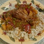 How to Chicken Drumsticks in Tomato Curry with Rice - CookingWithKimberly.com