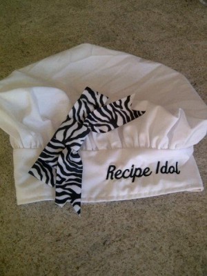 Chef Hat Accessories from "Cooking with Kimberly" by "K, Turn Around" Jewelry - CookingWithKimberly.com