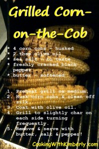 Grilled Corn-on-the-Cob Recipe Card - CookingWithKimberly.com