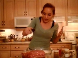 How to Cook Cherry Tea Braised Pork Loin - cookingwithkimberly.com