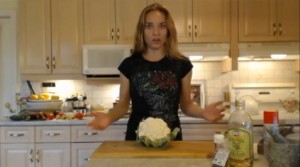 How to Roast Skewered Cauliflower - cookingwithkimberly.com