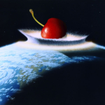 cherry crashing into Earth - fictional