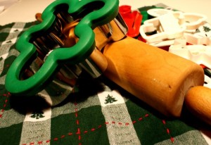 gingerbread man cookie cutter & rolling pin