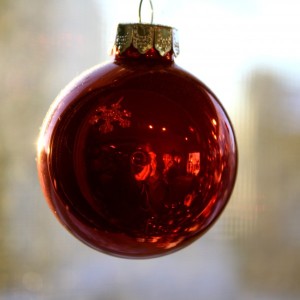 red Christmas oranment