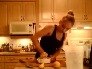 How to Make Rhubarb Lemonade - cookingwithkimberly.com