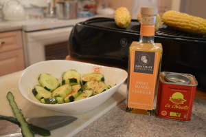 How to Make Napa Valley Cucumber Salad with Smoked Paprika & Sweet Mango Dressing - cookingwithkimberly.com