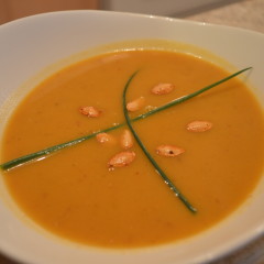 How to Cook Cream of Roasted Butternut Squash & Sweet Potato Soup + Video