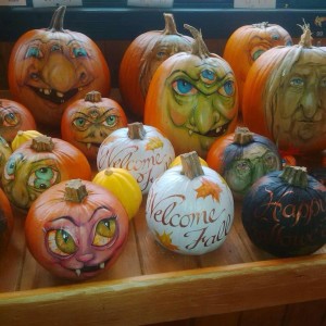 Hand-Painted Artisan Pumpkins by Susan Duponn Baptista at Harvest Barn Country Markets - harvestbarn.ca