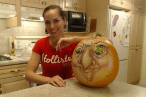 Web Chef Review: Hand-Painted Artisan Pumpkins at Harvest Barn Country Markets by Susan Dupont Baptist - cookingwithkimberly.com