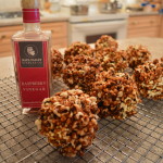 How to Make Raspberry Caramel Corn Balls - cookingwithkimberly.com
