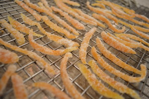 How to Make Candied Orange Peel Slivers - cookingwithkimberly.com