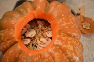 How to Cook Ginger Chicken Soup in a Pumpkin - cookingwithkimberly.com