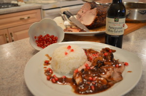 How to Cook Napa Valley Pomegranate White Balsamic Pork Loin Roast - cookingwithkimberly.com