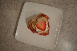 How to Make Strawberry Balsamic Shortbread Hearts with Berries & Whipped Cream - cookingwithkimberly.com