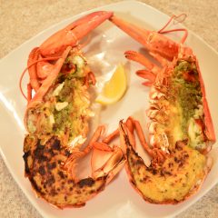 How to Cook Artichoke & Roasted Garlic Broiled Lobster Video