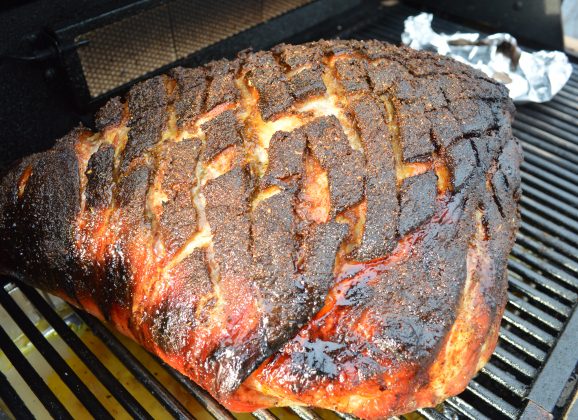 How to BBQ Pulled Pork Leg Rogan Josh on the Grill Video