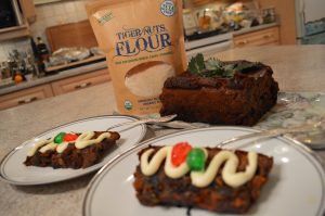 Gluten Free Holiday Brandied Tiger Nut Fruit Cake - cookingwithkimberly.com
