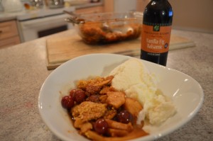 How to Bake Napa Valley Vanilla Fig Balsamic Apple Crumble - cookingwithkimberly.com