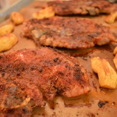 How to Bake Smoked Paprika & Lime Pork Sirloin Chops + Baked Smoked Paprika Apples Video