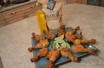 Baked Gluten-Free Tiger Nuts Crusted Curried Chicken Drumsticks + Video