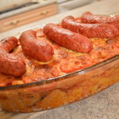 Baked Rigatoni with Italian Sausage, Tomato Sauce & Mozzarella Cheese Video