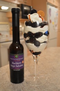How to Make Blackberry Parfaits with Napa Valley Blackberry Ginger Balsamic - cookingwithkimberly.com