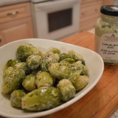 How to Cook Brussel Sprouts with Lemon Herb Aioli Video