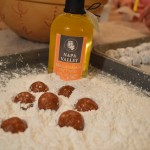 How to Make Chocolate Macadamia Rum Balls - cookingwithkimberly.com