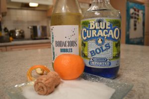 Clementine Blue Velvet Bubbly Cocktails - cookingwithkimberly.com