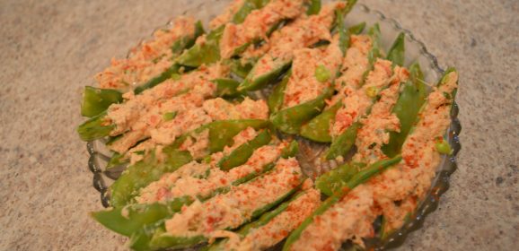 How to Make Crab Stuffed Snow Peas + Video: Easter Surprises