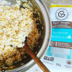 Web Chef Review: Geovita Organic Rice & Lentil Blend - cookingwithkimberly.com