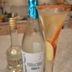 Golden Apple Cinnamon Bubbly Cocktail + Video