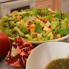 How to Make Green Salad with Pomegranate & Apple + Video