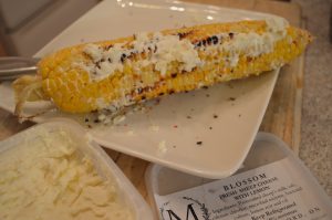 How to Grill Corn-on-the-Cob with Fresh Sheep Cheese with Lemon - cookingwithkimberly.com