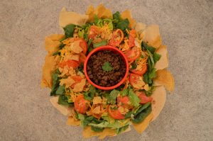 How to Make Ground Beef Taco Salad - cookingwithkimberly.com