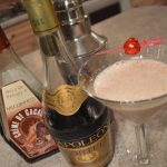 How to Make Lady Apple & Haskap Brandy Alexander Cocktails - cookingwithkimberly.com