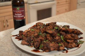 How to Cook Napa Valley Bordeaux Cherry Balsamic Chicken Livers - cookingwithkimberly.com