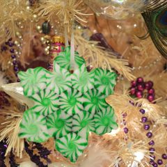 How to Make Peppermint Snowflake Christmas Ornaments Video