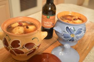 How to Poach Napa Valley Vanilla Fig Balsamic Fruit Stew - cookingwithkimberly.com