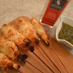 Rice Noodle Wrapped Shrimp with Blood Orange & Ponzu Soya Dipping Sauce Video